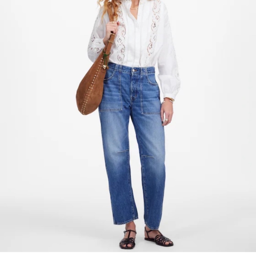 Madewell Blue Cropped Ankle Jeans